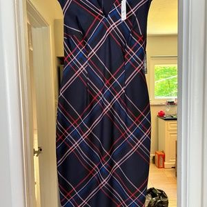 Plaid Pencil Dress - New With Tags